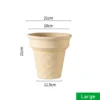 Large size ice cream flower planter