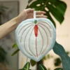 3 White Anthurium Leaf Coral Fleece Absorbent Hand Towel