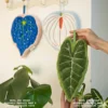 Leaf Shape Hanging Hand Towel for Kitchen or Bathroom