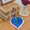 Unique Blue Leaf Shape Towel for Kitchen and Wall Decor