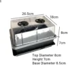 Small seeding box kit for begonia, succulent plants, seeding-BLACK SIZE4