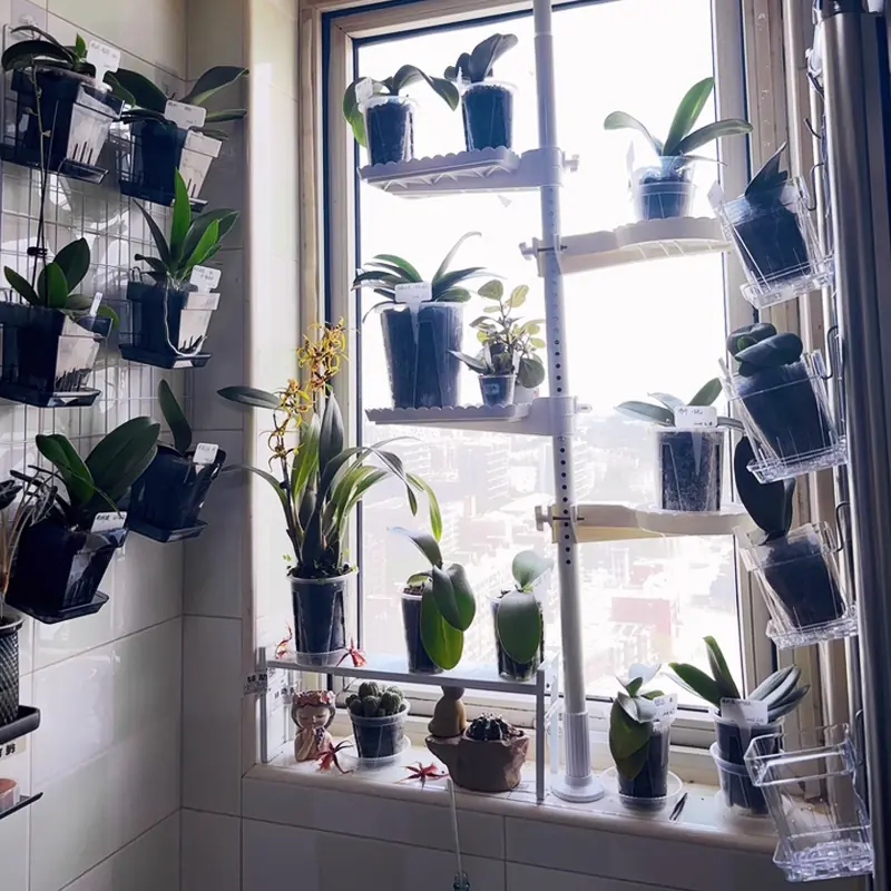 Square-Semi-Transparent-Breathable-Fixed-Flower-Pot-6