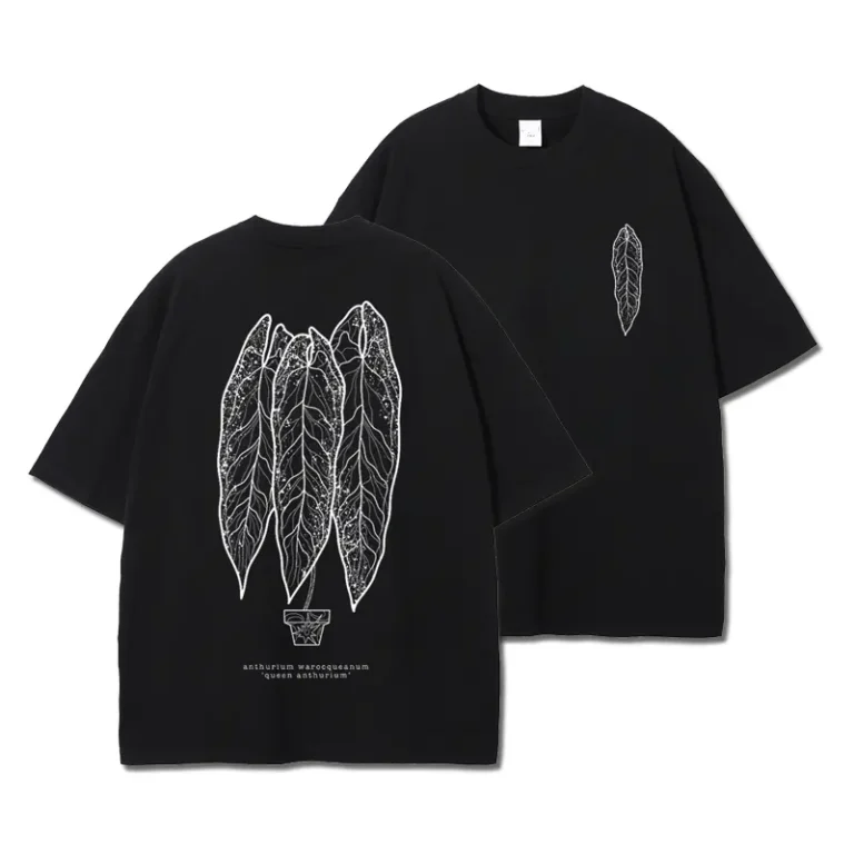 Anthurium Waroqueanum T shirt for, Black